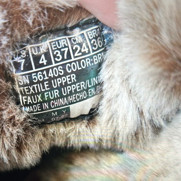 Sketchers Shoes bobs skipper Hang Glider Brown Faux fur Ankle boots New ! 🔥🔥 - Picture 8 of 11